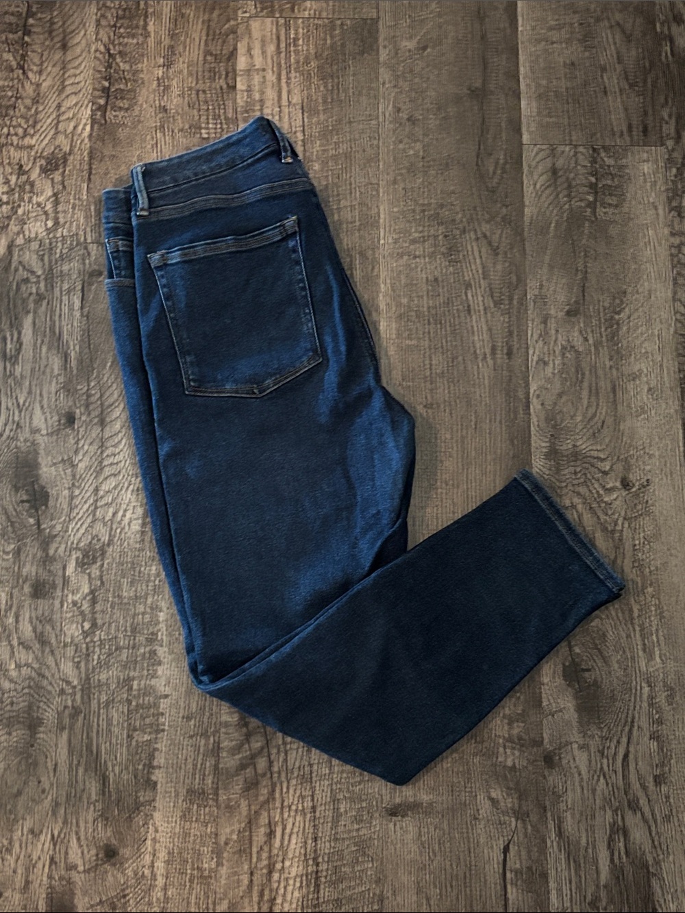 Good American Skinny Straight High Waisted Jeans - Dark Wash - Size 10/30